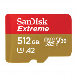 MicroSDXC Extreme 512GB (R190MB/s) + Adapter + 1 year RescuePRO Deluxe
