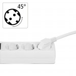 3-Way Power Strip, with switch, 3 m, white