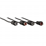 Audio Extension Cable, 2 RCA plugs - 2 RCA sockets, 3.0 m