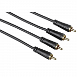 Audio Cable, 2 RCA plugs - 2 RCA plugs, gold-plated, 1.5 m Audio Cable, 2 RCA plugs - 2 RCA plugs, gold-plated, 1.5 m