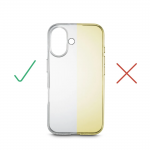 Ochranný kryt na mobil Always Clear pre Apple iPhone 16, priehľadný