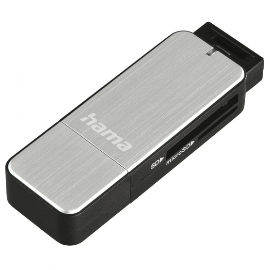 Čítačka kariet USB 3.0 SD/microSD, strieborná