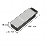 Čítačka kariet USB 3.0 SD/microSD, strieborná