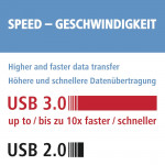 Čítačka kariet USB 3.0 SD/microSD, strieborná Čítačka kariet USB 3.0 SD/microSD, strieborná