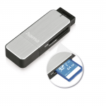 Čítačka kariet USB 3.0 SD/microSD, strieborná