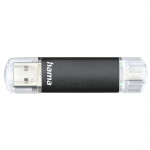 USB kľúč Laeta Twin, USB 3.0, 64GB, 40MB/s, čierny