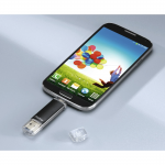 USB kľúč Laeta Twin, USB 3.0, 128GB, 40MB/s, čierny