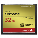 SanDisk Extreme CF 32GB 120MB/s zápis 85MB/s UDMA7