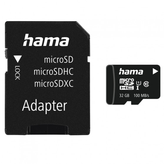 MicroSDHC 32GB trieda 10 UHS-I 100MB/s + adaptér/mobil