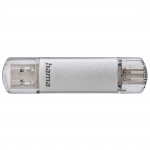 USB kľúč C-Laeta, Type-C USB 3.1/USB 3.0, 16GB, 40 MB/s, strieborný
