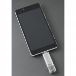 USB kľúč C-Laeta, Type-C USB 3.1/USB 3.0, 16GB, 40 MB/s, strieborný