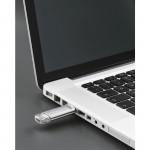 USB kľúč C-Laeta, Type-C USB 3.1/USB 3.0, 32 GB, 40 MB/s, strieborný