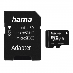 MicroSDXC 256GB trieda 10 UHS-I 100MB/s + adaptér/mobil
