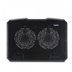 Chladič NTB Black Metal, tichý, 2 ventilátory, do 40 cm (15,6), čierny