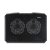 Chladič NTB Black Metal, tichý, 2 ventilátory, do 40 cm (15,6), čierny