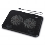 Chladič NTB Black Metal, tichý, 2 ventilátory, do 40 cm (15,6), čierny Chladič NTB Black Metal, tichý, 2 ventilátory, do 40 cm (15,6), čierny