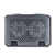 Chladiaci stojan NTB Aluminium, naklápací, 2 ventilátory, tichý, modré LED