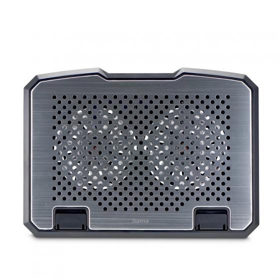Chladiaci stojan NTB Aluminium, naklápací, 2 ventilátory, tichý, modré LED Chladiaci stojan NTB Aluminium, naklápací, 2 ventilátory, tichý, modré LED