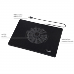 Chladič na notebook Slim, ultratenký, tichý, do 40 cm (15,6), čierny Chladič na notebook Slim, ultratenký, tichý, do 40 cm (15,6), čierny