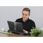 Chladič na notebook Black, tichý, do 40 cm (15,6), čierny