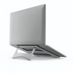 Stojan na laptop Hliník, skladací, do 40 cm (15,6), strieborný