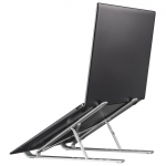 Stojan Hliník, 6-stupňový sklon, skladací, do 40 cm (15,6), strieborný Stojan Hliník, 6-stupňový sklon, skladací, do 40 cm (15,6), strieborný