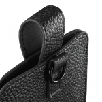 Univerzálne puzdro na mobil, do 16x8,9x1,2 cm, syntetická koža, čierne Univerzálne puzdro na mobil, do 16x8,9x1,2 cm, syntetická koža, čierne