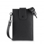 Crossbody taška na mobil, univerzálna, 17,5 x 11 cm, čierna