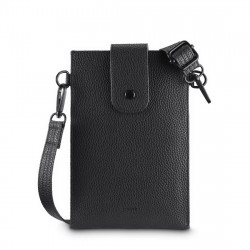 Crossbody taška na mobil, univerzálna, 17,5 x 11 cm, čierna