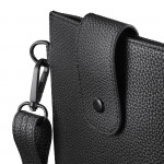 Crossbody taška na mobil, univerzálna, 17,5 x 11 cm, čierna