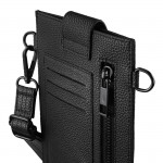 Crossbody taška na mobil, univerzálna, 17,5 x 11 cm, čierna