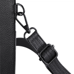 Crossbody taška na mobil, univerzálna, 17,5 x 11 cm, čierna