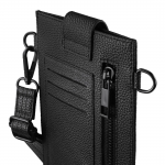 Crossbody taška na mobil, univerzálna, 17,5 x 11 cm, čierna
