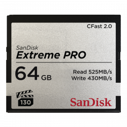CFast Extreme Pro 2.0 64GB, VPG 130, 525MB/s