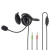 NHS-P100 PC Office Headset with Neckband, Stereo, black