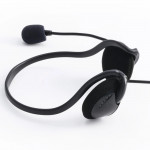 NHS-P100 PC Office Headset with Neckband, Stereo, black