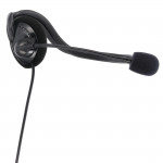 NHS-P100 PC Office Headset with Neckband, Stereo, black