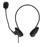 NHS-P100 PC Office Headset with Neckband, Stereo, black