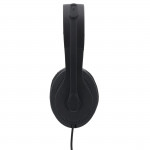 PC kancelárske slúchadlá HS-USB300, stereo, čierne