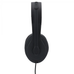 PC kancelárske slúchadlá HS-USB300, stereo, čierne
