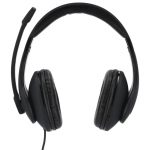 PC kancelárske slúchadlá HS-USB300, stereo, čierne