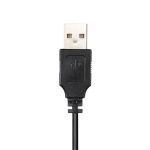 PC kancelárske slúchadlá HS-USB300, stereo, čierne