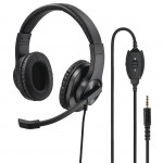 Hama PC headset HS-350, stereo, čierny