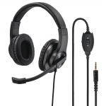 Hama PC headset HS-350, stereo, čierny