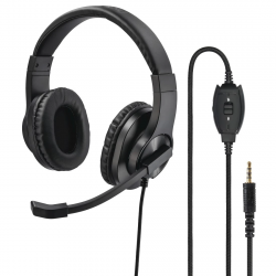 Hama PC headset HS-350, stereo, čierny