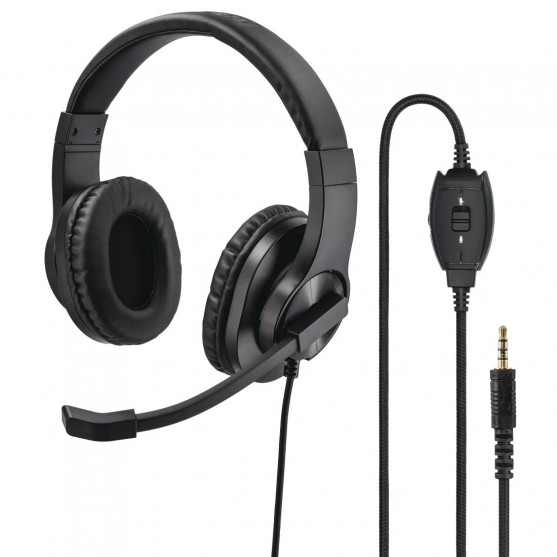 Hama PC headset HS-350, stereo, čierny