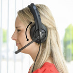 Hama PC headset HS-350, stereo, čierny