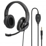 Hama PC headset HS-350, stereo, čierny