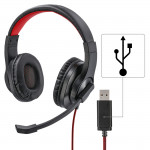 Hama PC Headset HS-USB400, stereo, čierny
