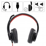 Hama PC Headset HS-USB400, stereo, čierny